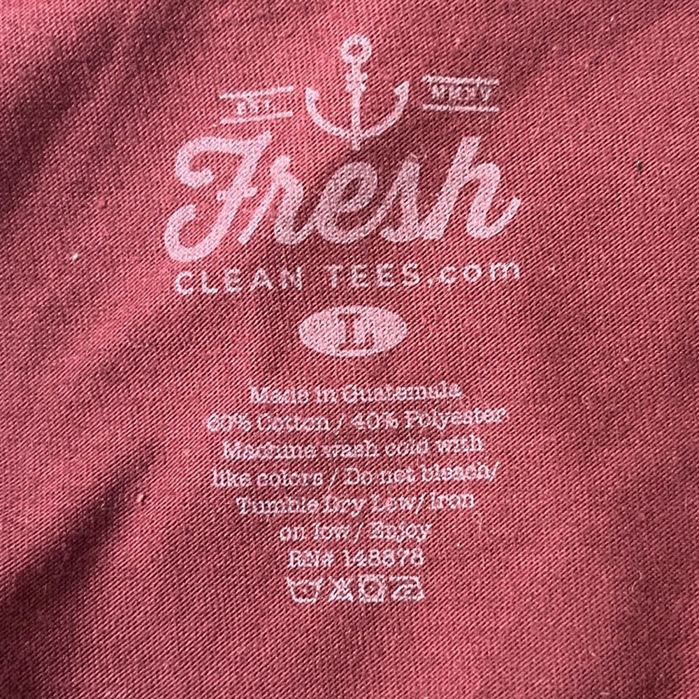 Fresh Clean Tees Two Men's Burgundy And Mauve Polo Shirts — image 6 of 6